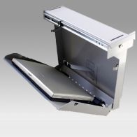 ErgonoFlex Vertical Laptop Security Cabinet, Desk Mount
